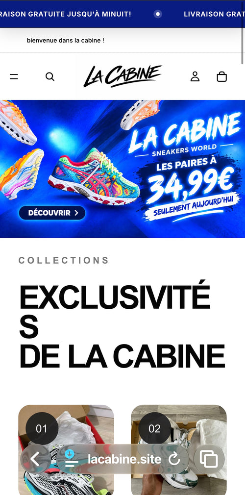 Application Lacabine